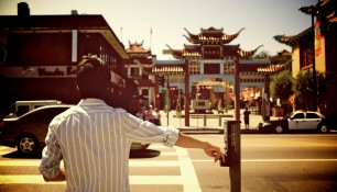 Crossing in Chinatown at Noon